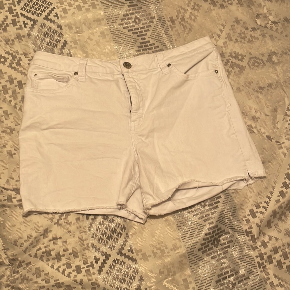 White Denim Shorts